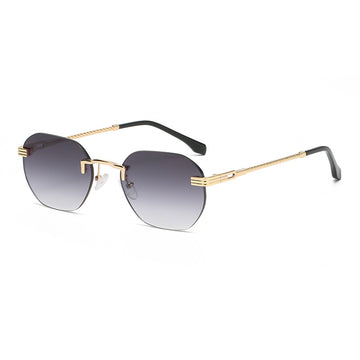 Vintage Color Film Rimless Sunglasses