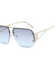 Half Frame Square Sunglasses