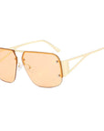 Half Frame Square Sunglasses