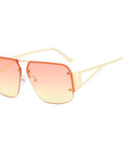 Half Frame Square Sunglasses