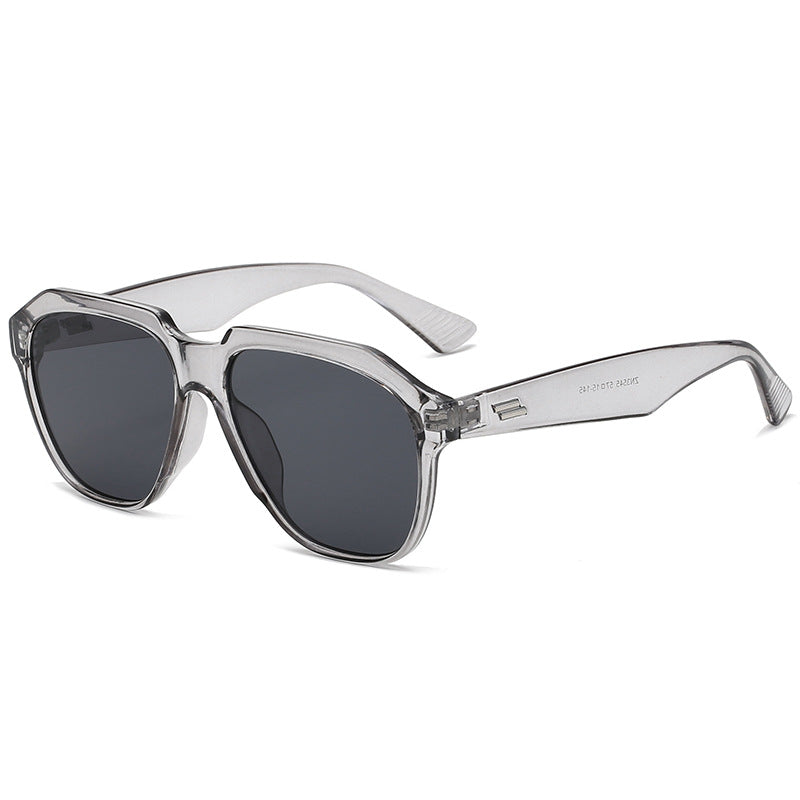 Retro Oval Large Frame Sunglasses